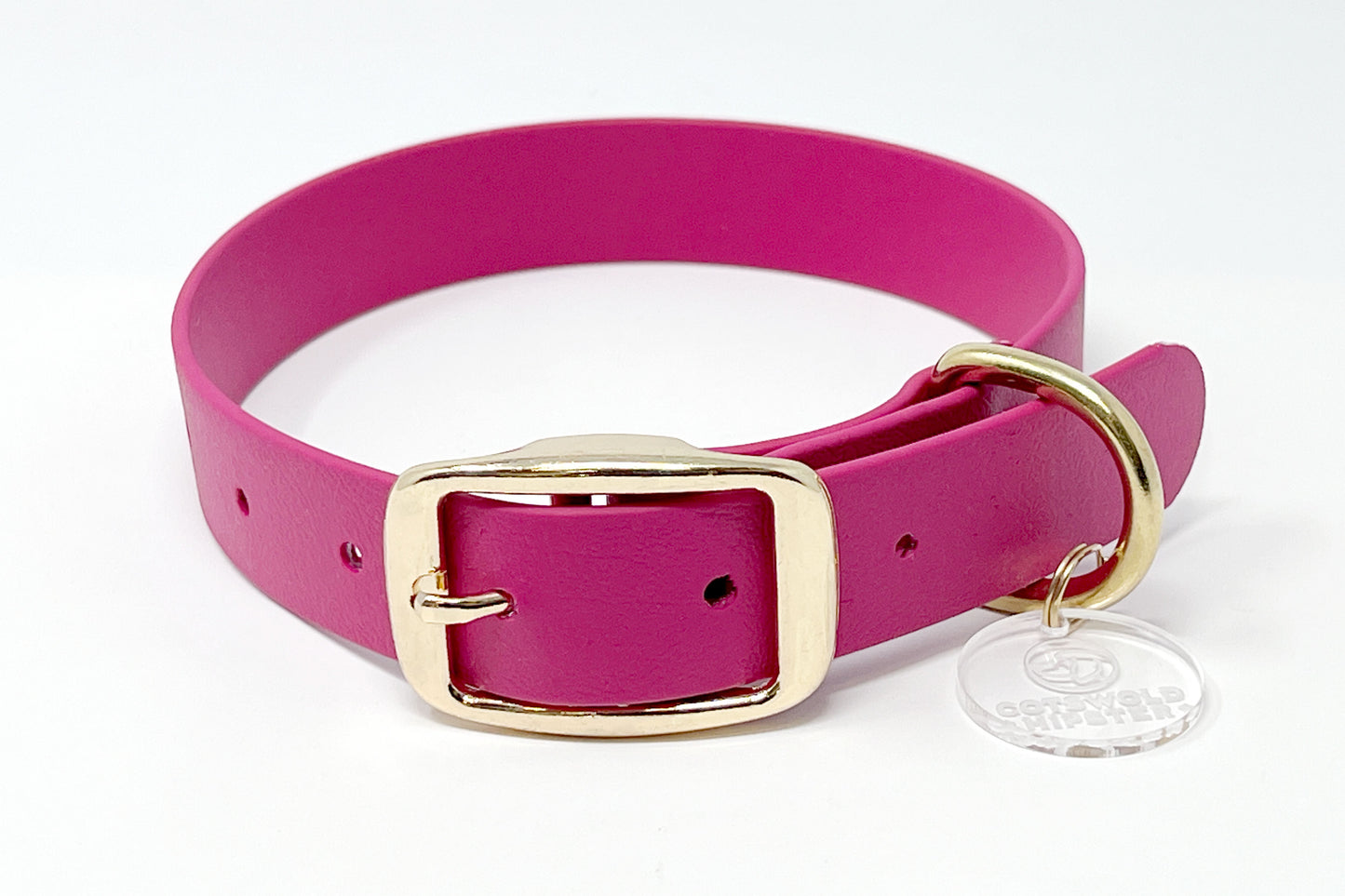 Raspberry BioThane® Dog Collar