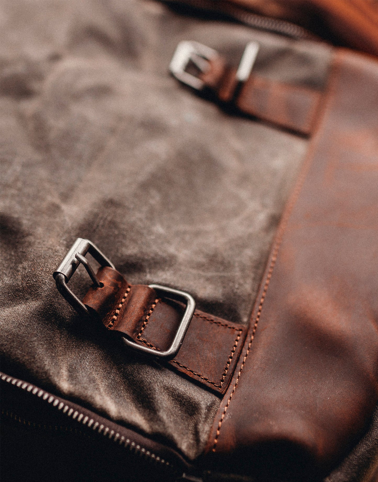 Waxed canvas and leather camera backpack by Cotswold Hipster The Stanton Pro