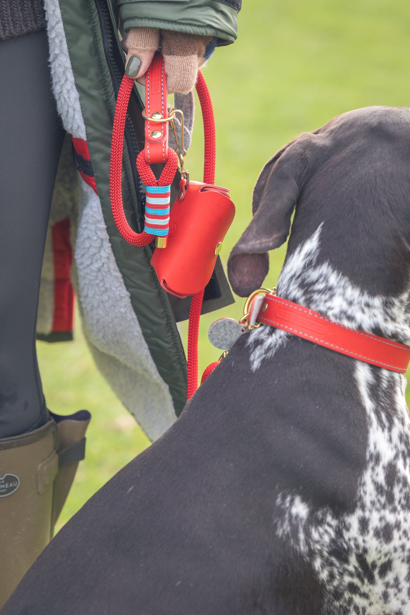 Leather Poo Bag Holder