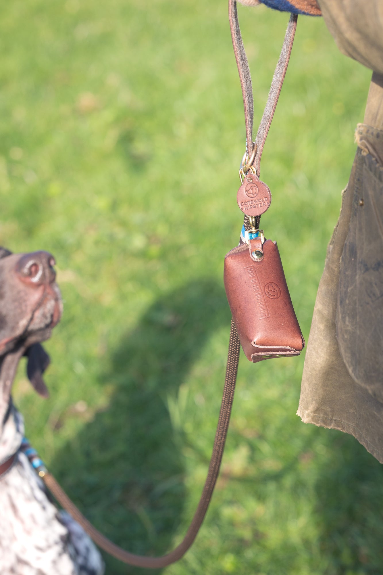 Leather Poo Bag Holder