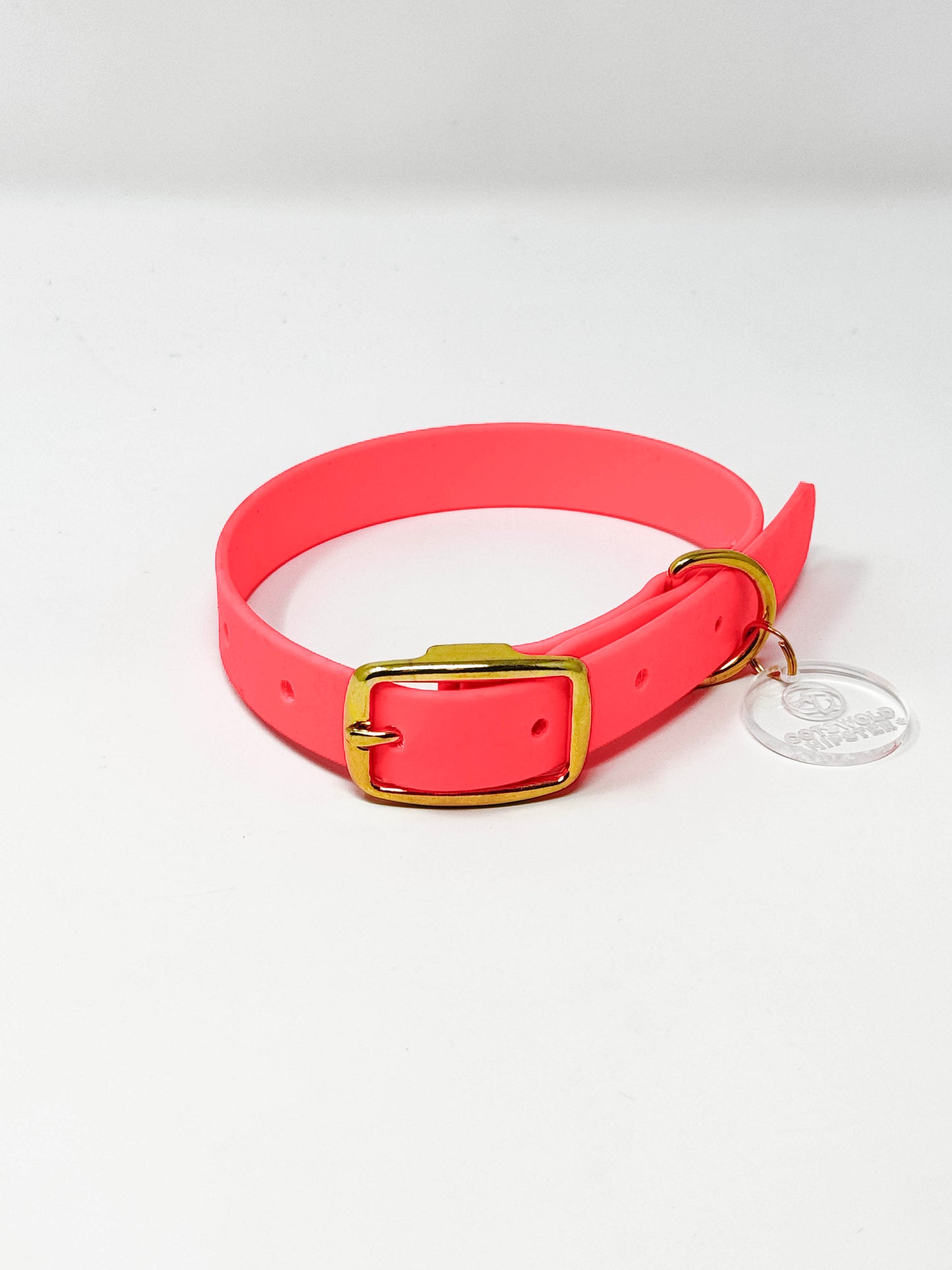 BE SEEN! — Neon Pink BioThane® Collar
