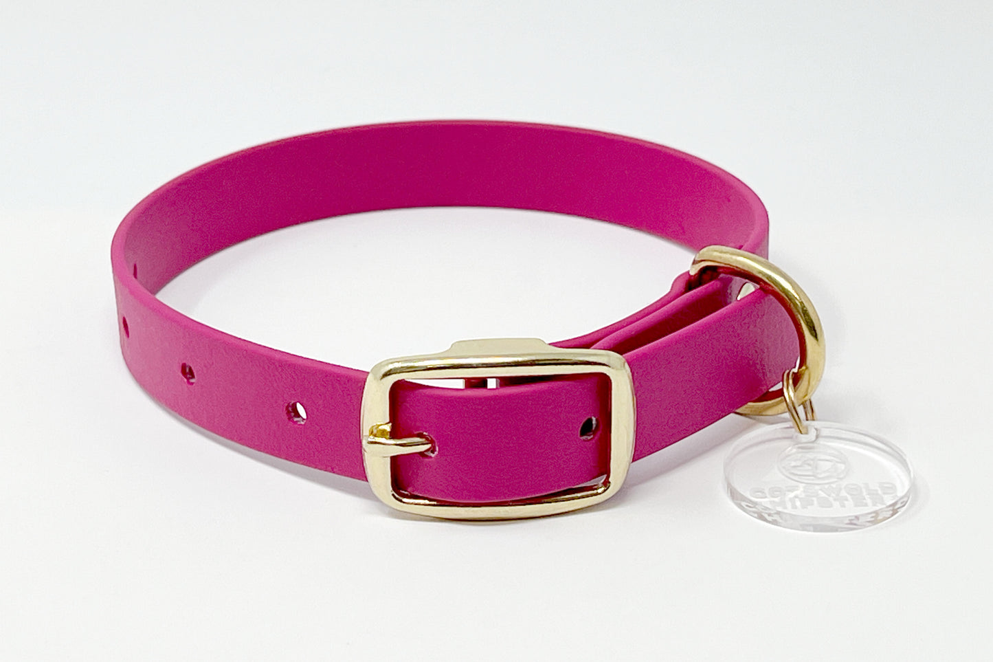 Raspberry BioThane® Dog Collar