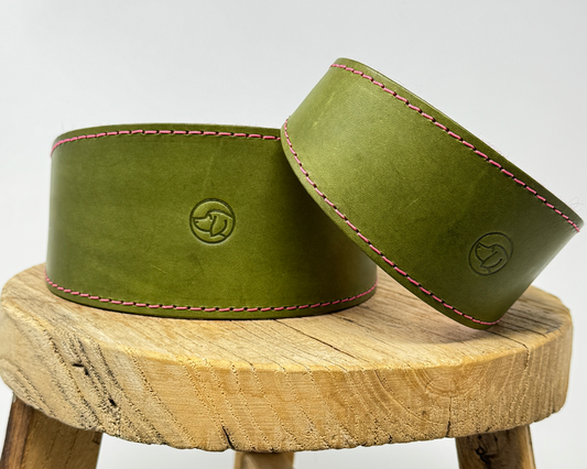 Leather & Felt Sighthound Collar