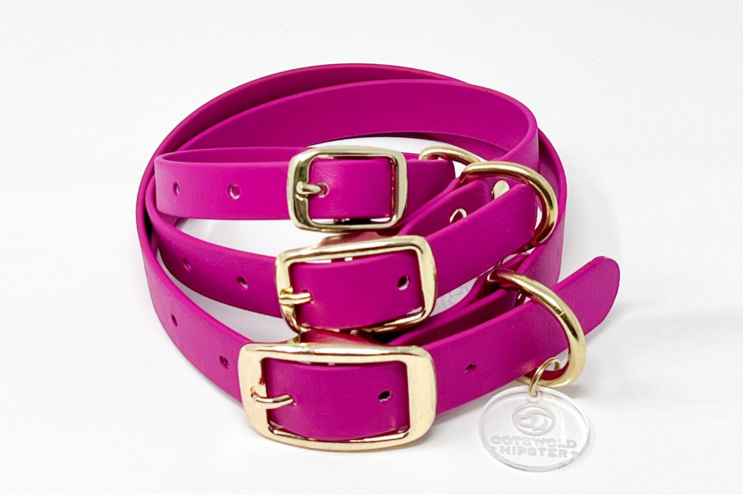 Raspberry BioThane® Dog Collar