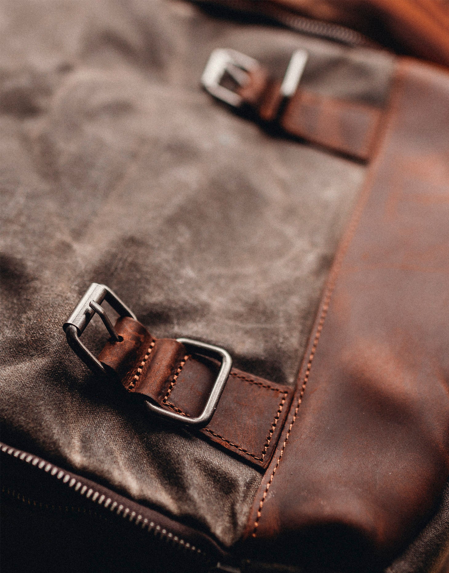 Waxed canvas and leather camera backpack by Cotswold Hipster The Stanton Pro