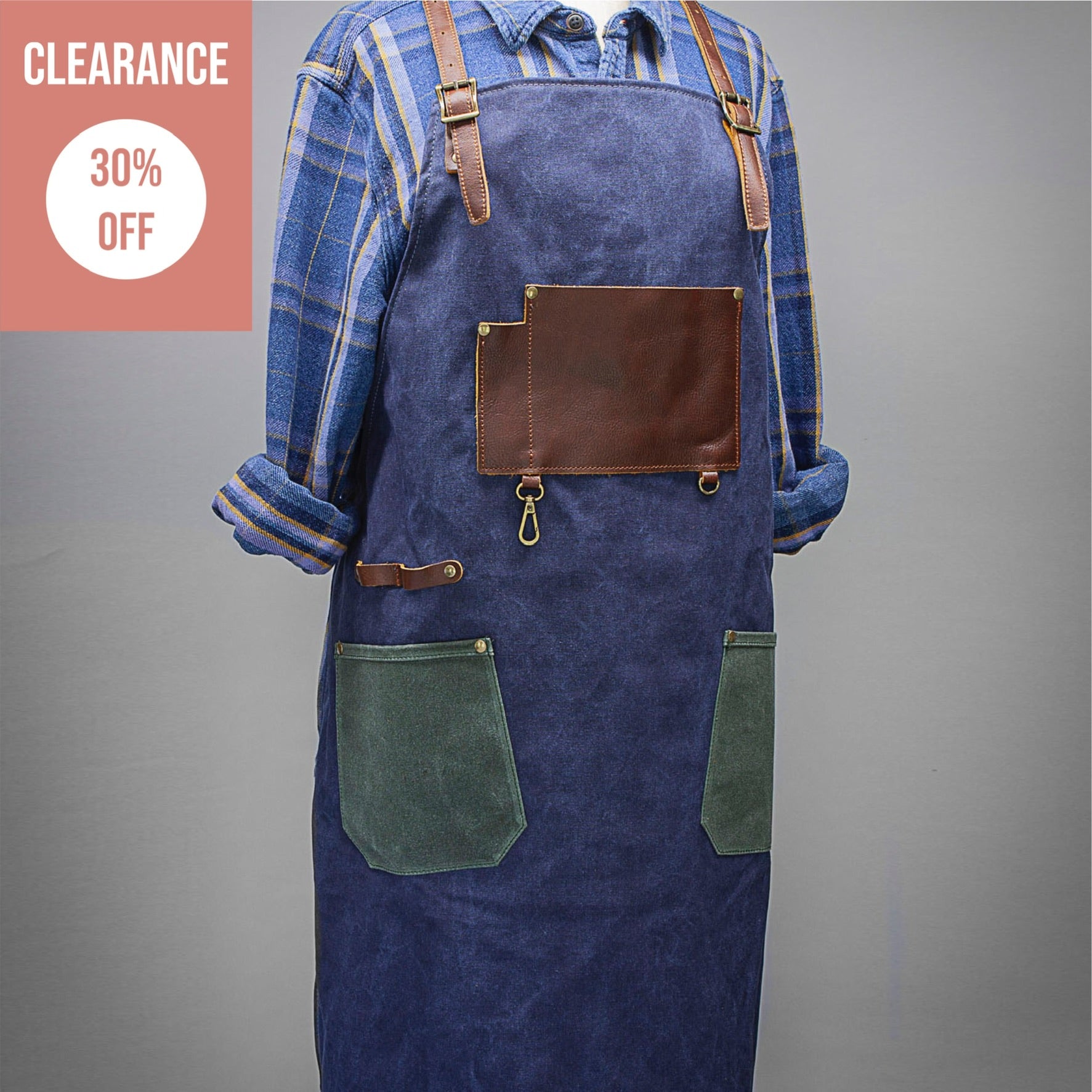 Selvedge Denim Apron with Leather Strap by Meccanica – Meccanica Clothing