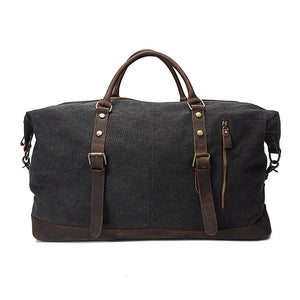 Heavy duty cotton canvas and leather holdall/travel bag by Cotswold Hipster The Burford Holdall