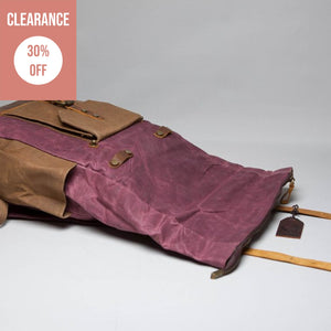 The Malmesbury Waxed Canvas and Leather Backpack - CLEARANCE