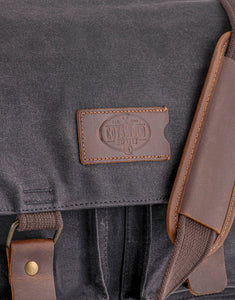 Waxed canvas and leather messenger bag by Cotswold Hipster The Evenlode Messenger Bag