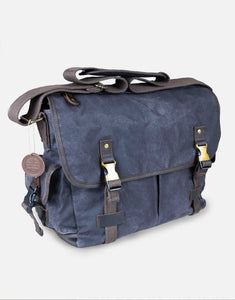 Waxed canvas messenger bag, Stanton Cotswold Hipster