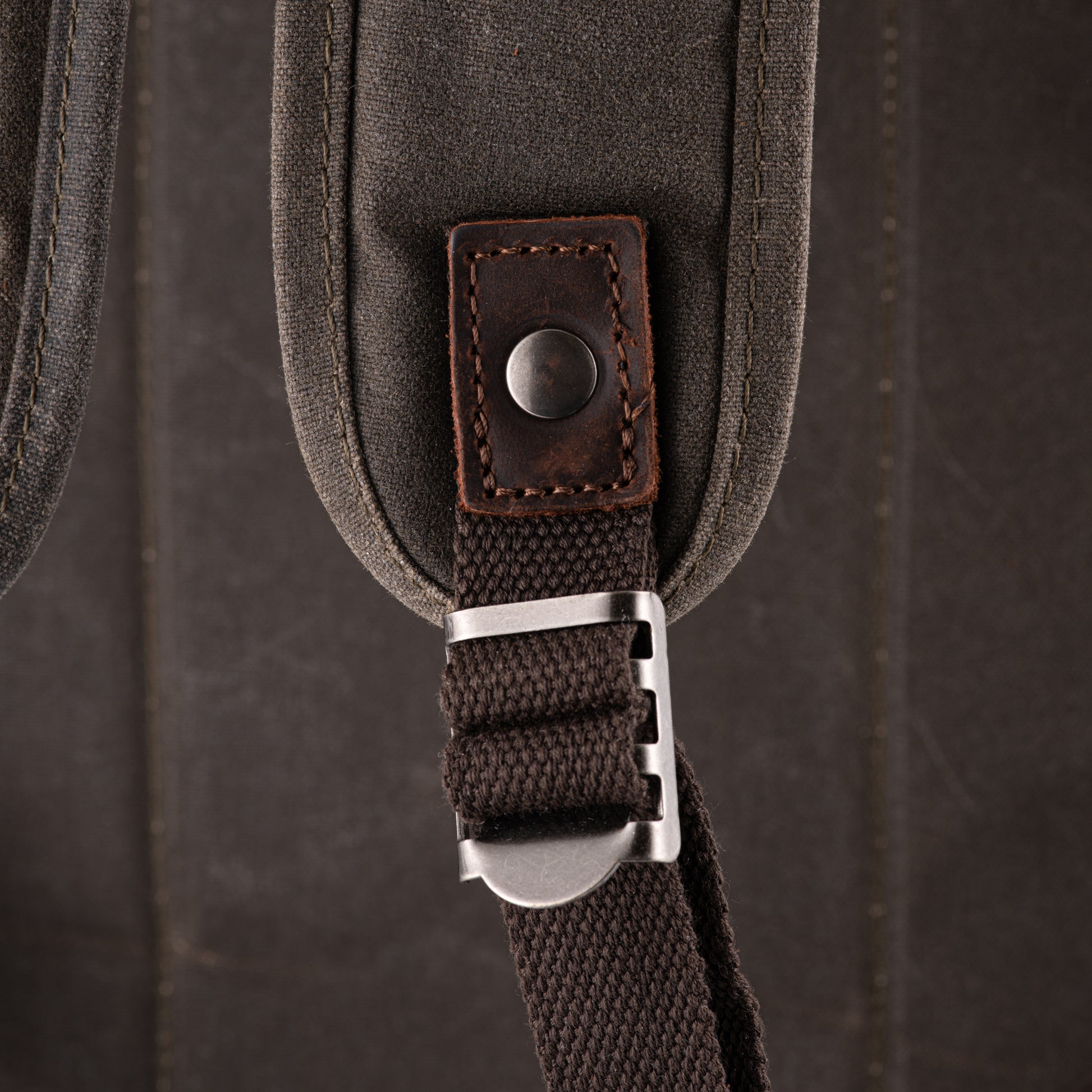 Waxed canvas and leather camera backpack by Cotswold Hipster The Stanton Pro