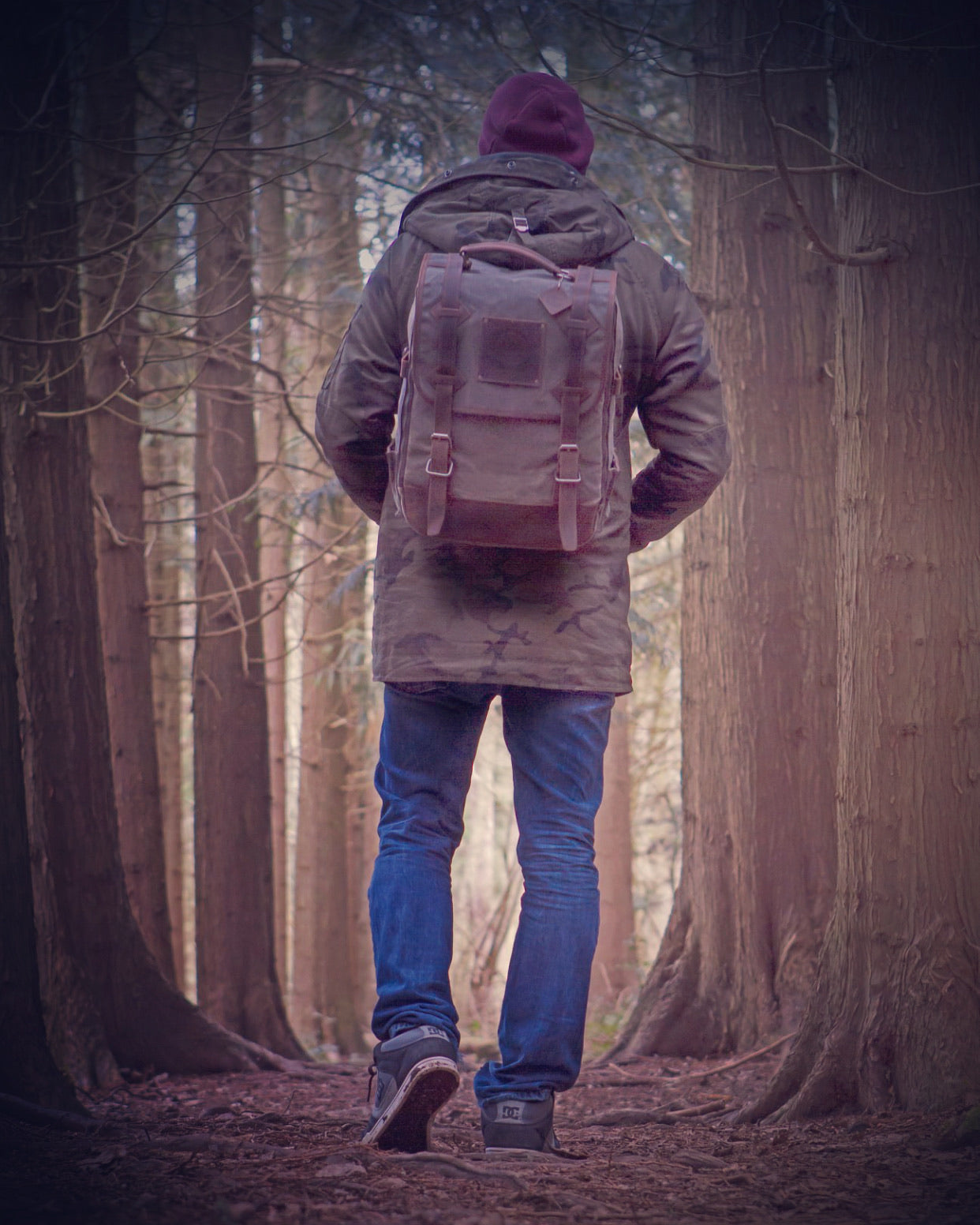 Waxed canvas and leather camera backpack by Cotswold Hipster The Stanton Pro