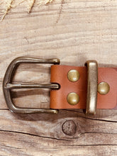 Cotswold Leather Goods Italian leather heavy-duty belt